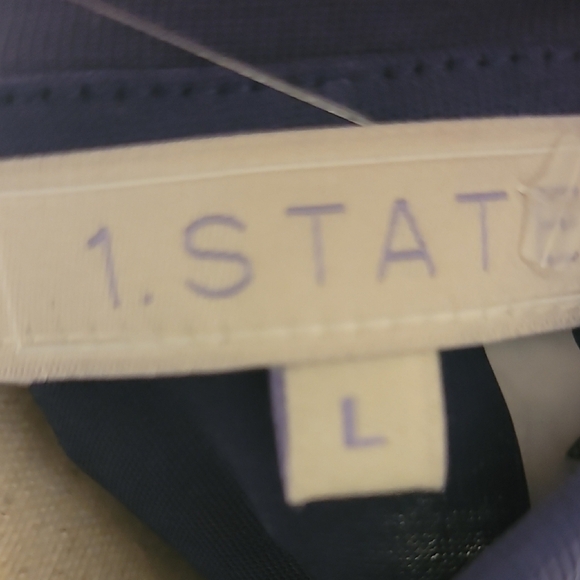 1. State Blue Flutter Sleeve Cold Shoulder Midi Dress - Picture 2 of 5